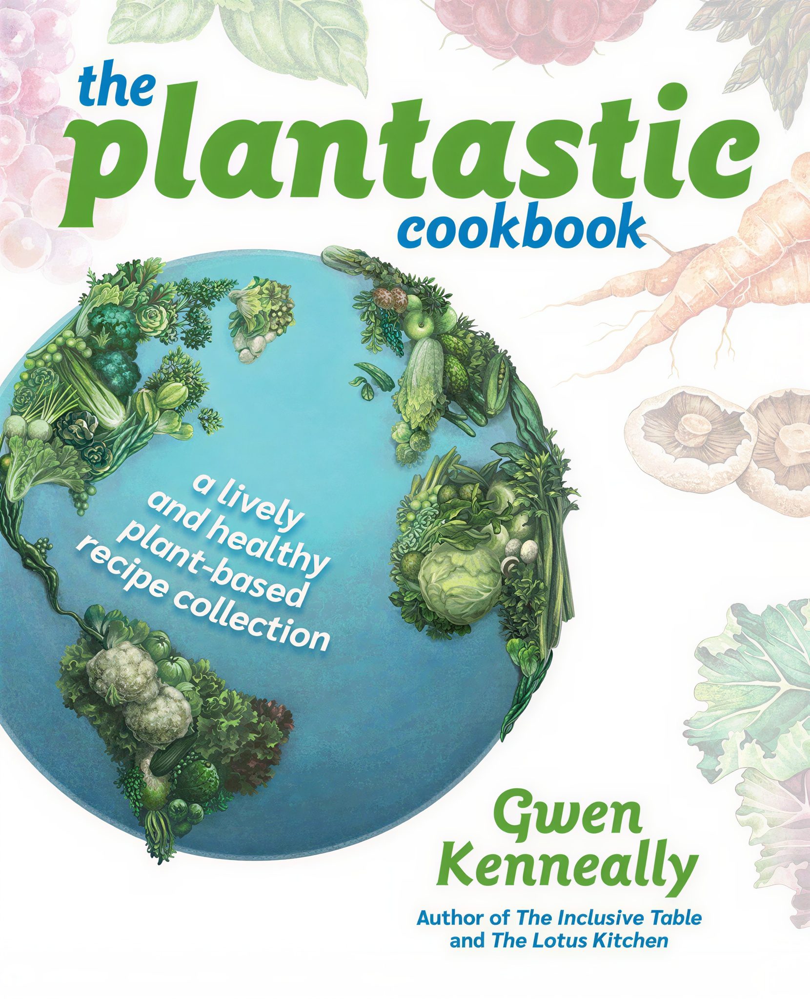 Vibrant plant-themed cookbook design